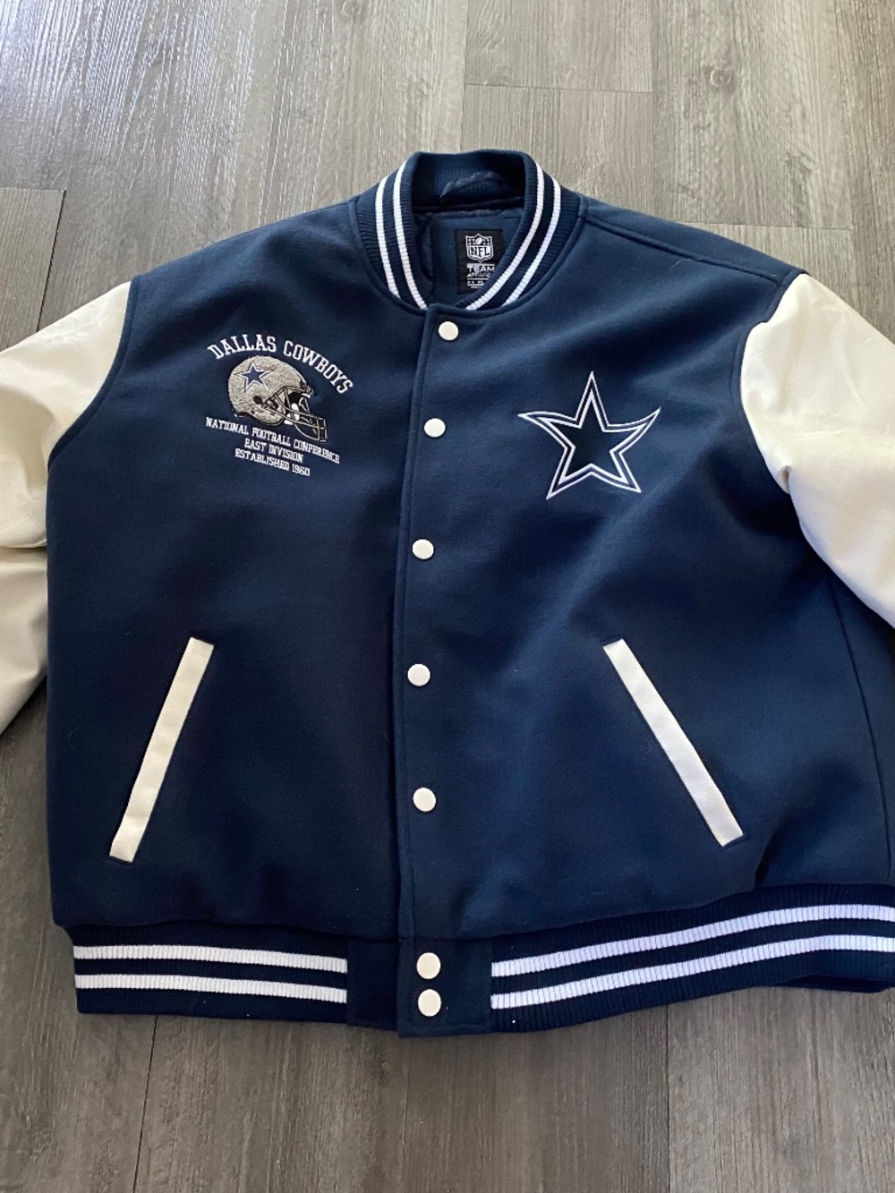 Dallas Cowboys Varsity Letterman Jacket Mens XL